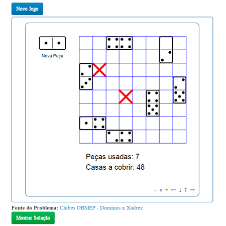 Probleminha: Dominós x Xadrez – Clubes de Matemática da OBMEP